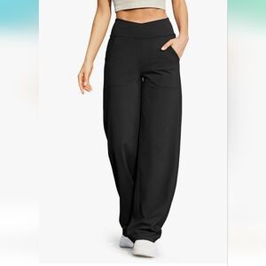 G4FREE Wide Leg Black Pants For Women Size XXL Tall